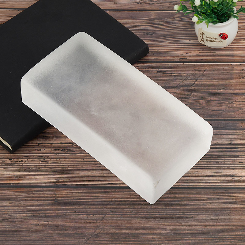 Glass brick Hot melt frosted brick Transparent square glass partition wall Crystal brick bar light transmissive curtain wall landscape wall