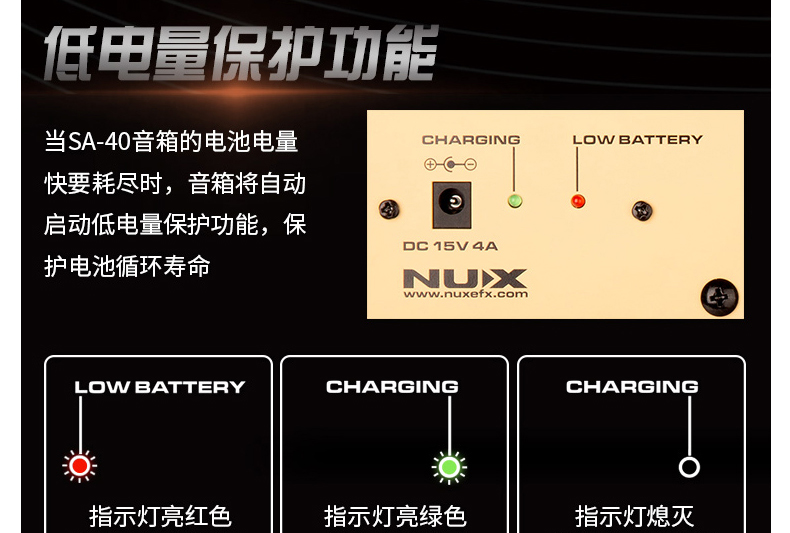 Nux guitar loa chơi dân gian gỗ guitar âm thanh hộp sạc ngoài trời di động hát đường phố - Loa loa loa martin