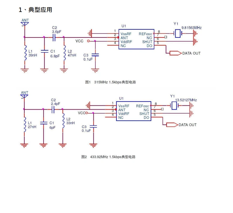 Chip nhận không dây 433/315 SYN590R linh kiện điện tử mạch tích hợp với bộ vi điều khiển YXL690 đơn