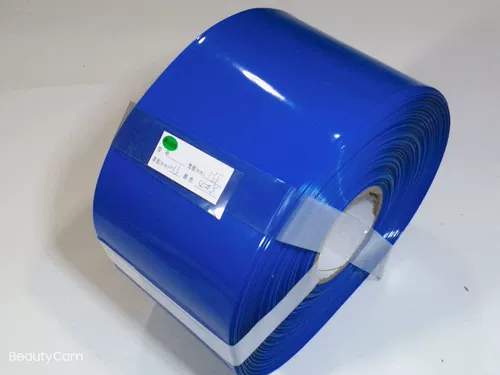 Синяя термоусадочная трубка из ПВХ, защитная батарея, литиевые батарейки, трубчатый манжет, 135мм