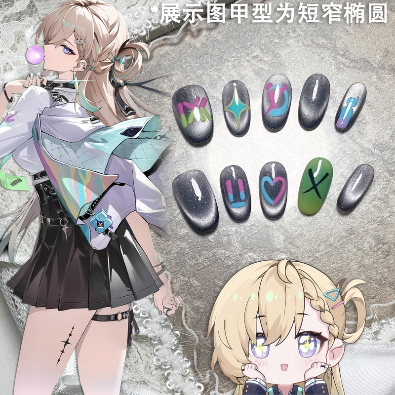 Rinna's Short Daily Wear Nails for Cosplay