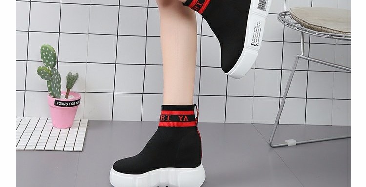 Giày nữ đế cao 2018 mới đế cao 10cm đế bệt cao gót thoáng khí cao giày tập gym nữ