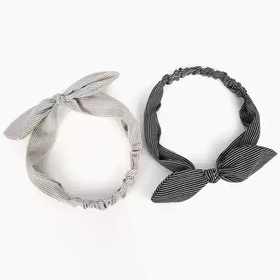 Japanese hipster bow sweet elastic hair belt cute rabbit ear headband headband headgear Korean girl jewelry