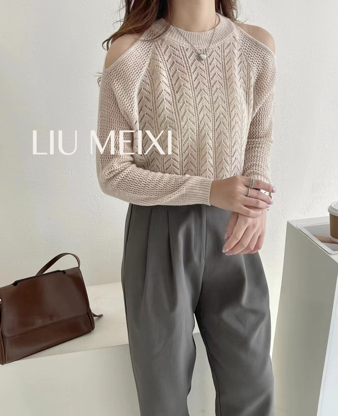 Good Xiaoxi Photography Korean style ins style Korean chic knitting leisure micro-business women's clothing photo