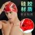 Mũ bơi bằng silicone tóc Anh hạt bên trong mũ bơi chống trượt phù hợp hơn không nhăn không thấm nước cá tính in mát