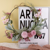Wall-mounted Flower Basket Indoor Wall Decoration Flower Simulation Flower Living Room Room Hanging Wall Wall Decoration Wall Decoration Ornaments Creative Home