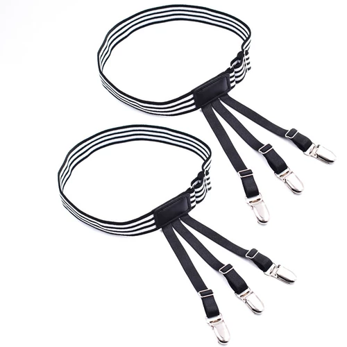 Универсальный классический костюм подходит для мужчин и женщин, рубашка, нескользящая портупея на ногу, эффект подтяжки