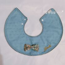 Japan Organic Cotton Quilting Mouth Summer Spat Towel Male Treasure Gentlemans High-end Hood Cowboy Blue 61 Baobi