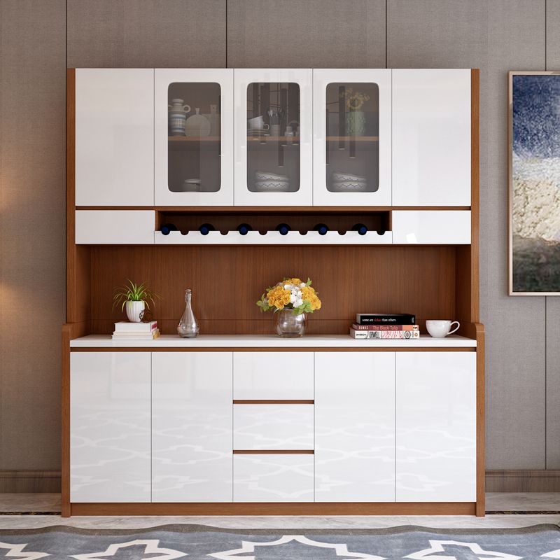 Modern minimalist grilled lacquered dining cabinet Wine Cabinet Multifunction Kitchen Containing Cabinet Large Capacity Storage Tea Water Cabinet
