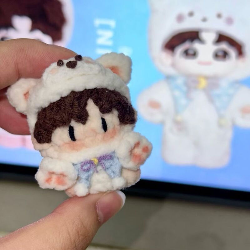 Finished Crochet Era Youth League Jiaqi and Song Yaxuan Dolls, Soft Candy-Like Cute Handmade Pendants, Birthday Gifts for Girls