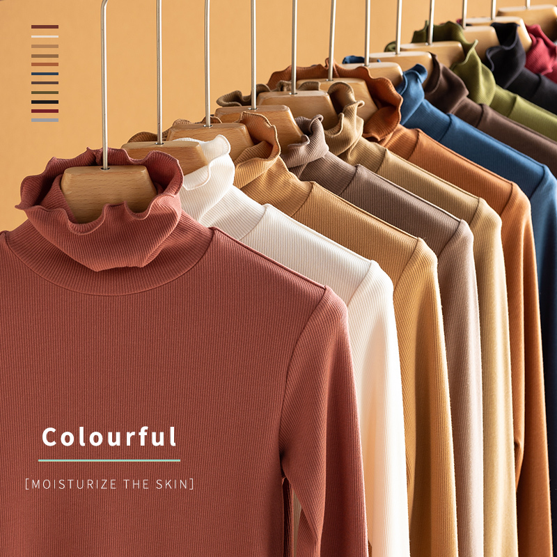A Must-Have for Everyone~ a Popular Bestseller! Silk Thermal Fleece~ Lightweight, Warm, Highly Elastic, Slim-Fitting, Basic Base Layer Shirt