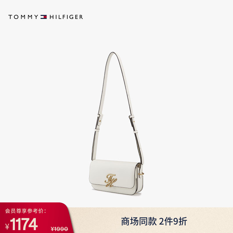 [Gift] Tommy26 New Spring and Summer Women's Clothing Elegant Work Clothing Floral Letter Cow Leather Shoulder Crossbody Bag