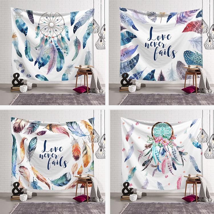 Ấn Độ hangar Ấn Độ mandala năng lượng tấm thảm trắng mờ gió bẫy hangover yoga mat khăn trải bàn - Tapestry tranh thảm treo tường