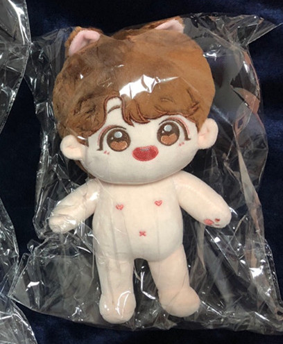 20Cm Brown Hair Zheng Size Tin Naked Baby -- No Clothes20cm Bulletproof Youth League Plush Doll Min Jiqi SUGA Zheng Haoxi JHOPE Doll doll Naked baby   goods in stock