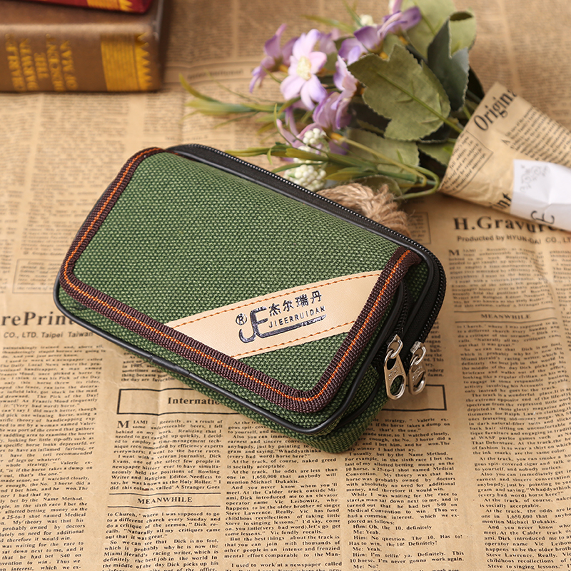 Nam 5 inch 6 inch đeo đai mặt cắt đôi túi điện thoại di động nam ngụy trang quân đội túi vải màu xanh lá cây túi trung niên làm việc 	túi đeo hông nữ	