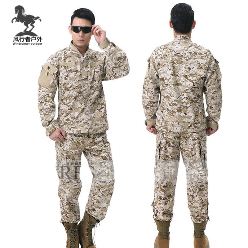 American Special Forces Desert Digital Tactical Suit Outdoor Army Fan CS Field Combat Suit Camouflage Training Suit