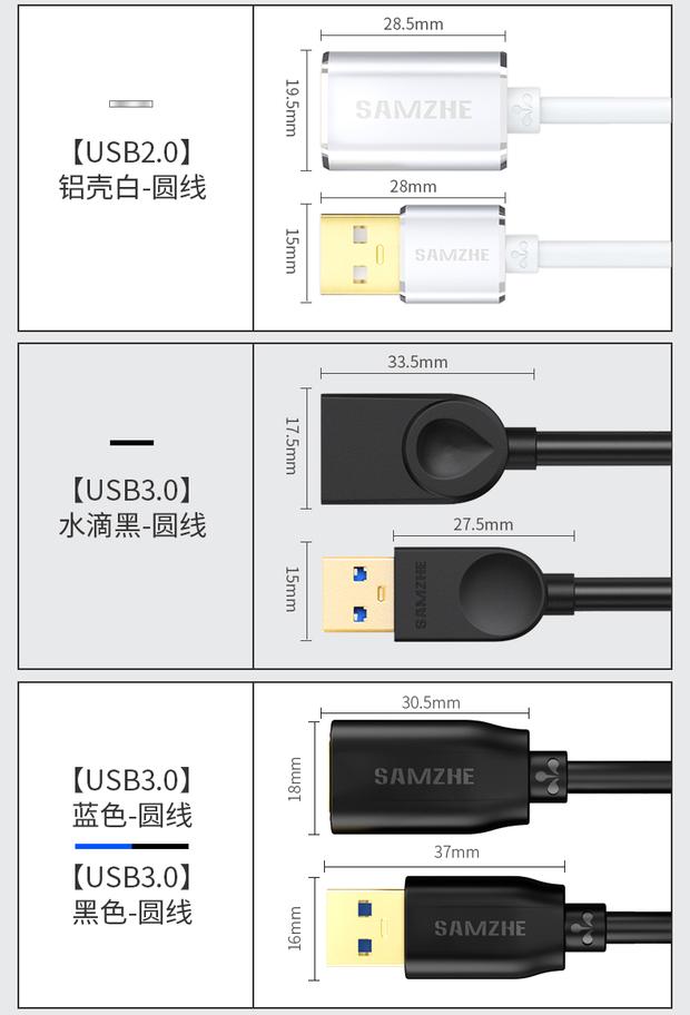 Yamazawa usb3.0 mở rộng dây 2.0 nam sang nữ bàn phím chuột máy tính Giao diện đĩa U kéo dài dòng dữ liệu 1/3/5 - USB Aaccessories quạt mini sạc điện