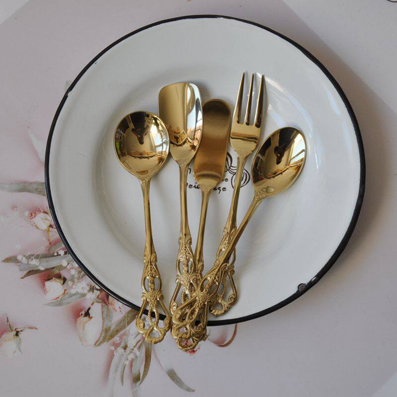 Groceries Nostalgic Retro English Afternoon Tea Stirring Scoop Coffee Scoop Ice Cream Scoop Cream Knife Stainless Steel Cutlery - Taobao