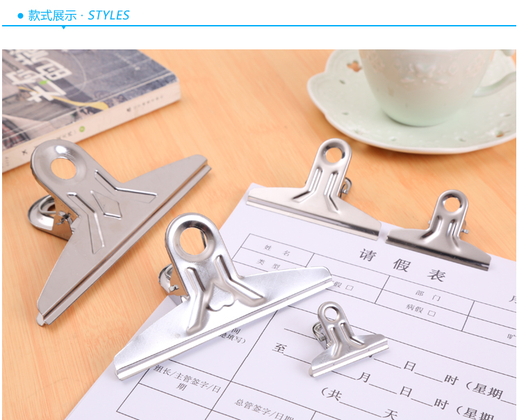 CLIP TICKET CLIP STAINLESS STEEL CLIP FOLDER STATIONERY CLIP LONG TAIL CLIP LARGE NUMBER CLIP