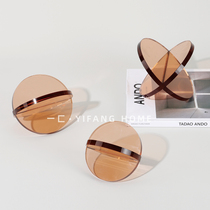 A modern simple model room tray with Crystal Planet ornaments book town Creative furnishings soft accessories