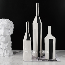 A new Chinese model room living room flower arrangement table ceramic high foot vase flower ware sales office soft decorations