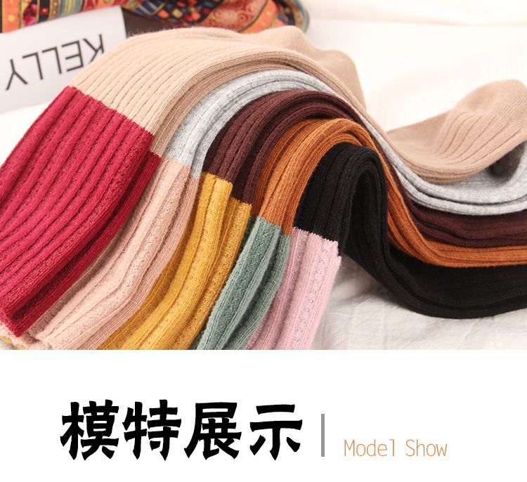 Phụ nữ mùa thu và mùa đông dày vớ vớ ấm miệng lỏng vớ ngủ ấm bắp chân dài eo phụ nữ Nhật Bản vớ - Bít tất nữ tất dài cho bé gái