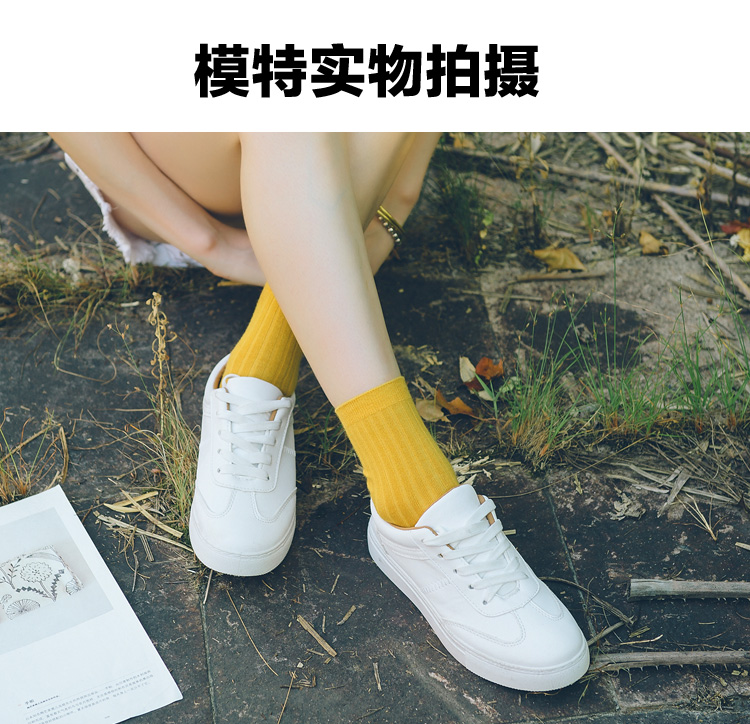 Quần tất nữ ống cotton mùa xuân và mùa thu mùa đông cotton nữ vớ không hôi chân không phai màu xu hướng vớ sinh viên vớ dài