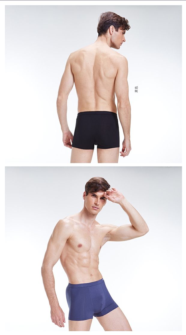 Red đồ lót đậu nam Boxer Thanh niên Trung bình Kích thước lớn Hộp quà tặng Bốn góc Quần short thoáng khí Đầu đàn ông Boxer nọi y cao cap