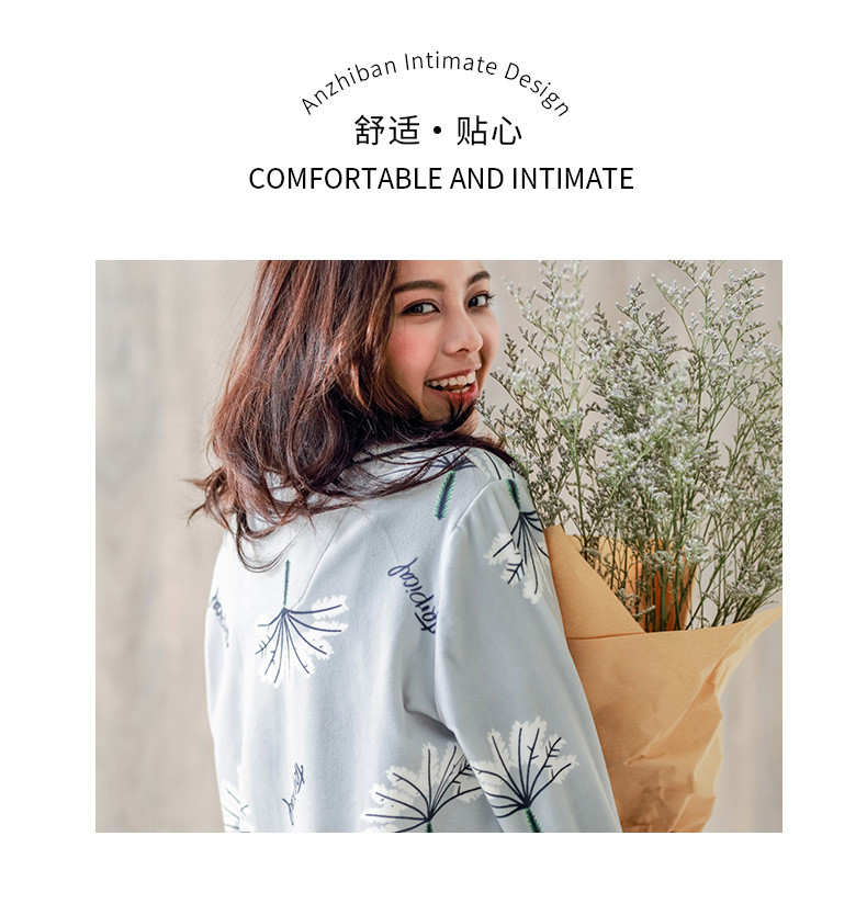 An Chi với đồ ngủ mùa đông phụ nữ san hô lông cừu dịch vụ nhà ngọt ngào cardigan dài tay hai mặt đảo cashmere mùa thu và bộ đồ mùa đông đồ bộ kiểu đẹp 2021