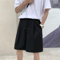 Thin Style Suit Shorts 50% Pants 100 Hitch Casual Trudgings Small Western Pants Summer DK Uniformed Broadlegged Pants 5 Points