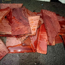 Mahogany scraps rosewood wood diy hairpin materials Zambian Buddha beads solid wood carving logs 5 pounds