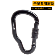 Canle cable oxtail main lock Jungle Adventure Park main lock mountaineering flying Lada main lock safety buckle lock quick hanging