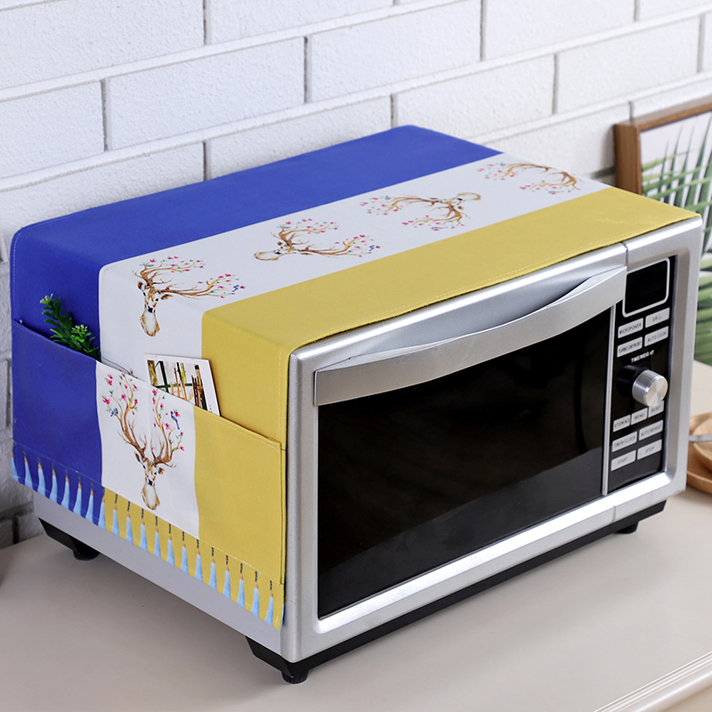 Microwave cloth dust cover towel Monet cover waterproof anti-oil all-bag Gransee oven cover dust cover universal cover towel
