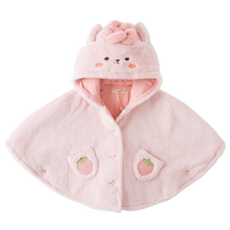 David Bella childrens cape coat winter new baby girl cape girls cartoon hooded top trendy