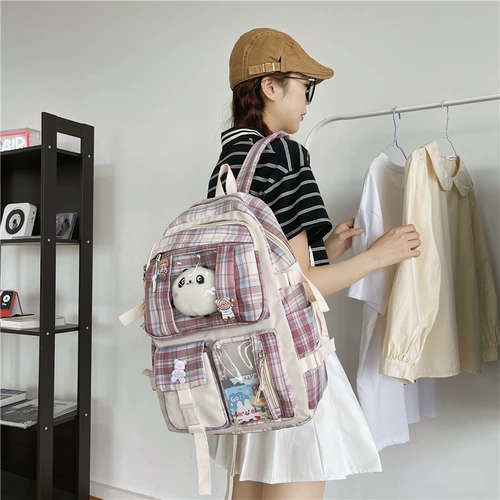 Японская брендовая универсальная студенческая юбка в складку, школьный рюкзак для школьников, сумка через плечо, Южная Корея