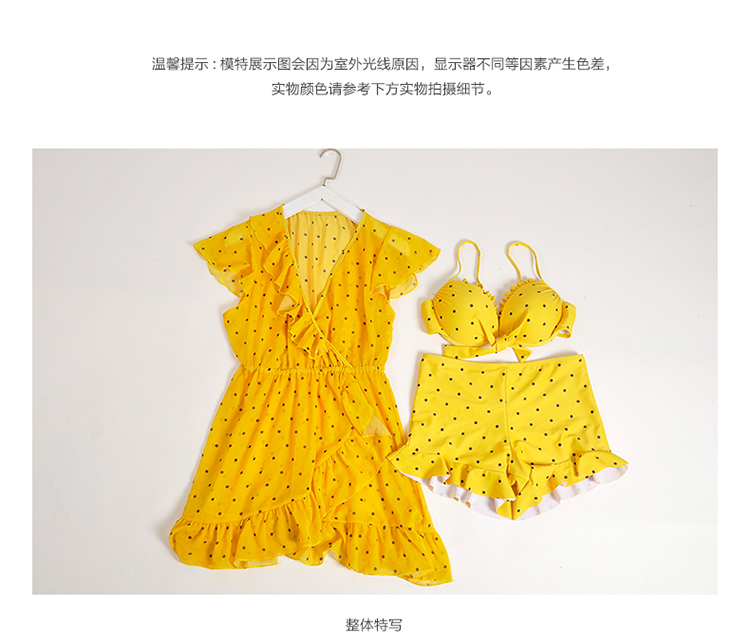 Bộ đồ bơi nữ 2019 Bộ đồ bơi mới ba mảnh mùa xuân nóng bỏng bên bờ biển siêu cổ tích bãi biển gợi cảm hè - Vài đồ bơi 	đồ đôi gia đình đi biển