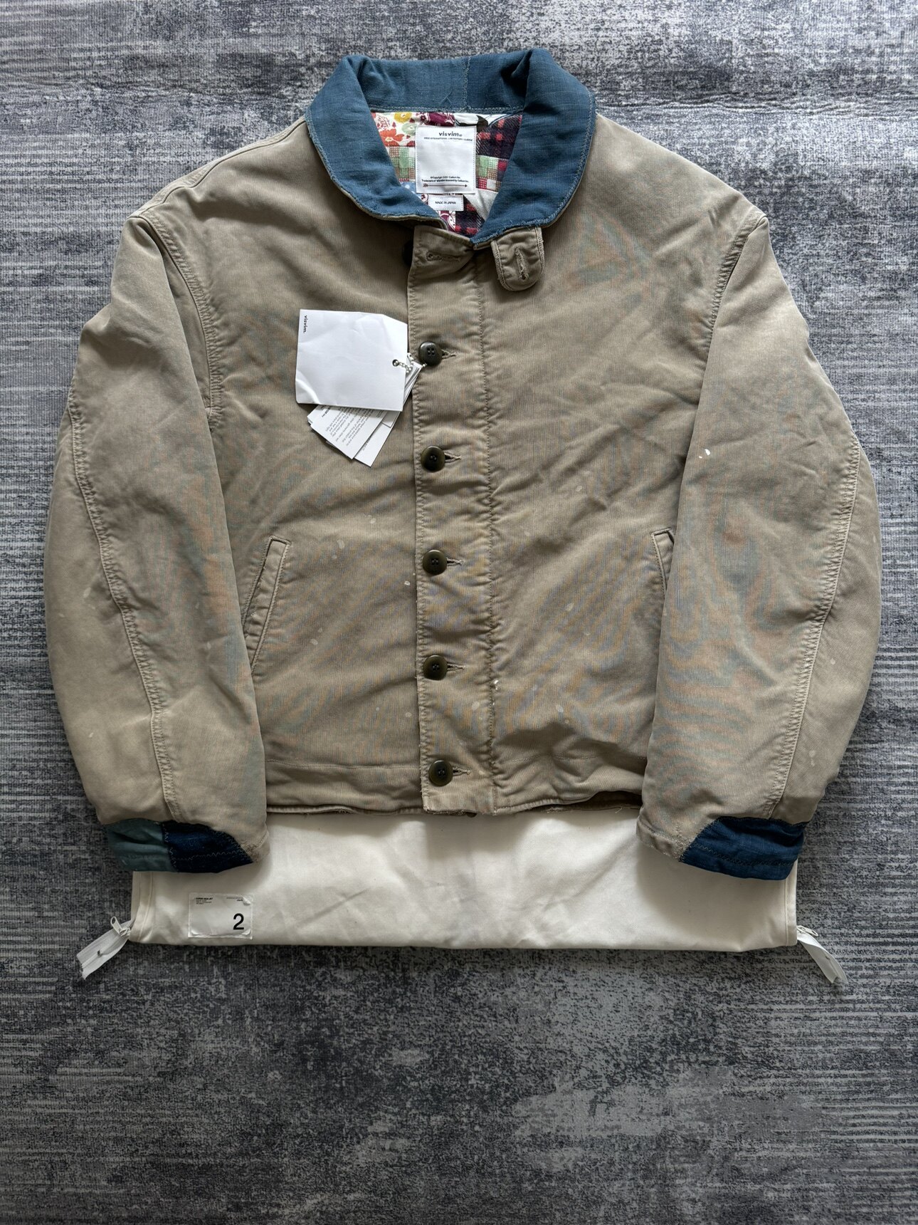 未使用visvim 2023SS PURSER DECK JKT　OLIVE　２ VISVIM 23SS PURSER DECK JKT 受注会限定甲板服olive二码百家布