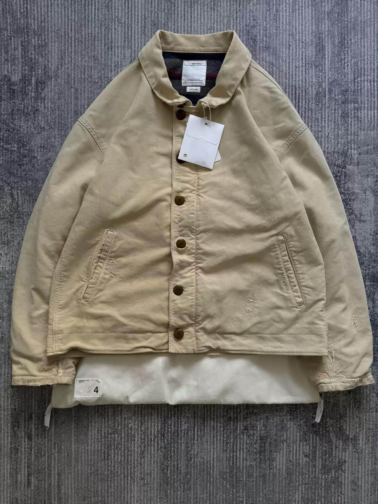 VISVIM 22AW PURSER DECK JKT 夾克ivory四碼黃金碼