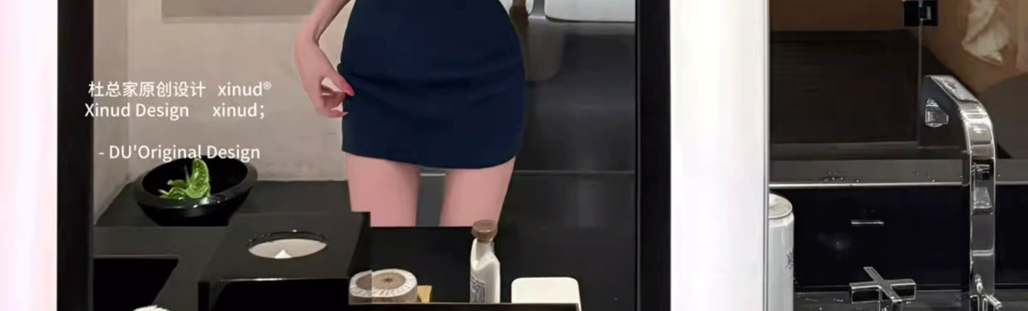 한국 품격 명문 여성 로얄 자매 센스 행침 목 드레스 섹시함 핫걸 몸매 가꾸기 슬림해 보이는 타이트 스커트 연회 작은 드레스 상세 이미지 48