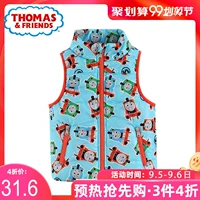 Thomas và bạn bè 2019 mùa xuân mới in vest boy cotton dày cotton ấm áp cổ cao vest - Áo ghi lê ghi le jean cá tính cho bé