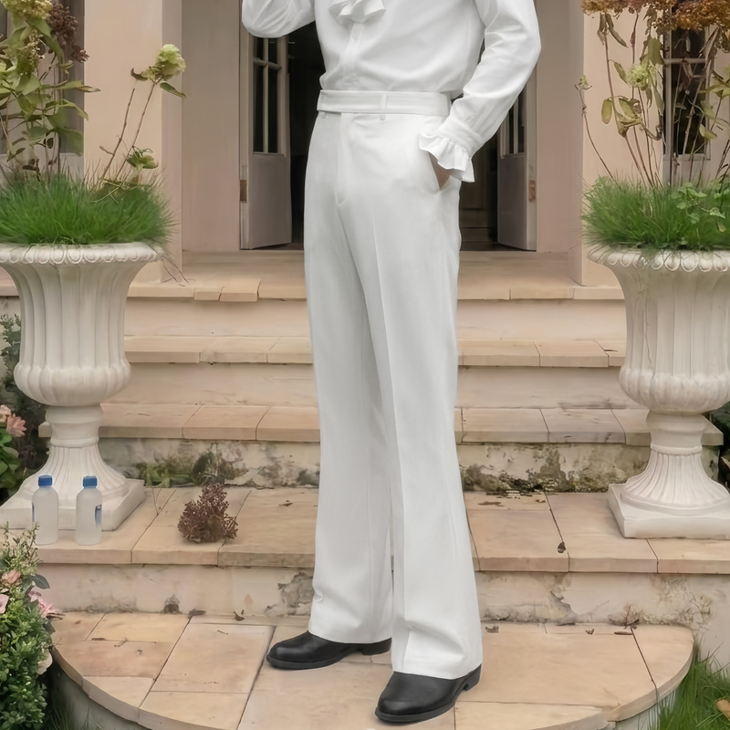 Shangjie Design Flared Pants Dress Design High-End Performance Male Group Series Slim-Fit Stage Original Trousers Shangjie Design Flared Pants Dress Design High-End Performance Male Group Series Slim-Fit Stage Original Trousers