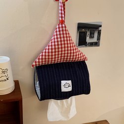 Small House Tissue Box Hanging Bathroom Tissue Bag Tissue Box for Home Living Room Dormitory Bedside Tissue Hanging Bag