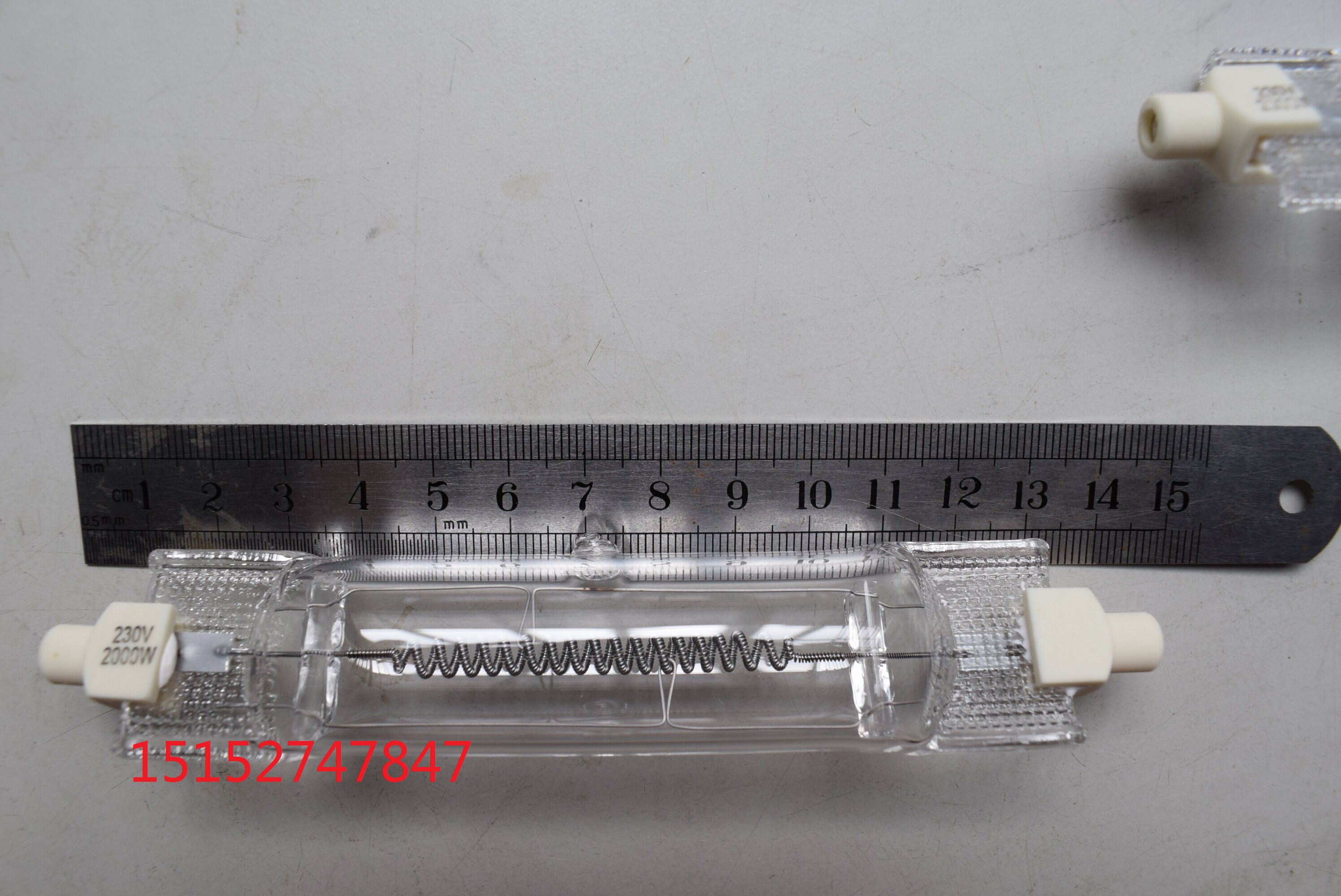 2000W yellow head light bulb yellow head lamp tube halogen tungsten lamp tube news camera lamp tube TV lamp tube