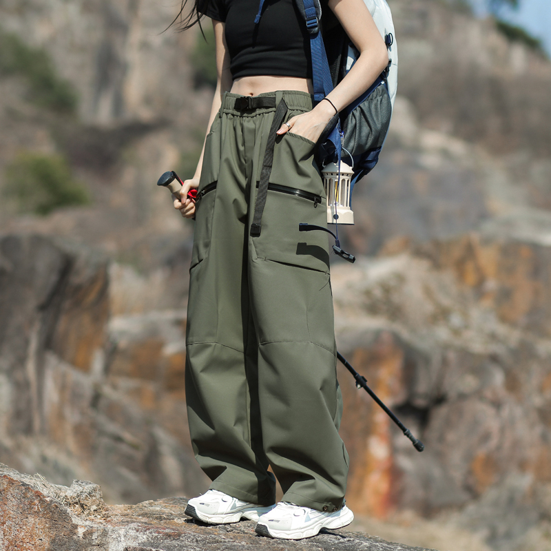 Men's and Women's Outdoor Pants for Spring and Autumn, Loose Fit, Wrinkle-Free, Versatile Sports Pants, Windproof, Waterproof, Breathable, Hiking Workwear Pants Men's and Women's Outdoor Pants for Spring and Autumn, Loose Fit, Wrinkle-Free, Versatile Sports Pants, Windproof, Waterproof, Breathable, Hiking Workwear Pants
