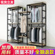 Clothing store display rack floor-standing clothes rack men's and women's clothing store display rack double-layer combination display hanger