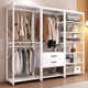 All-metal coat rack open wardrobe home bedroom walk-in closet rack floor-standing simple coat rack