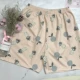 Quần pyjama phụ nữ quần short mùa hè cotton đơn giản quần short phụ nữ rộng rãi phong cách giản dị phụ nữ pyjama quần mỏng cotton mặc nhà phụ nữ - Quần tây