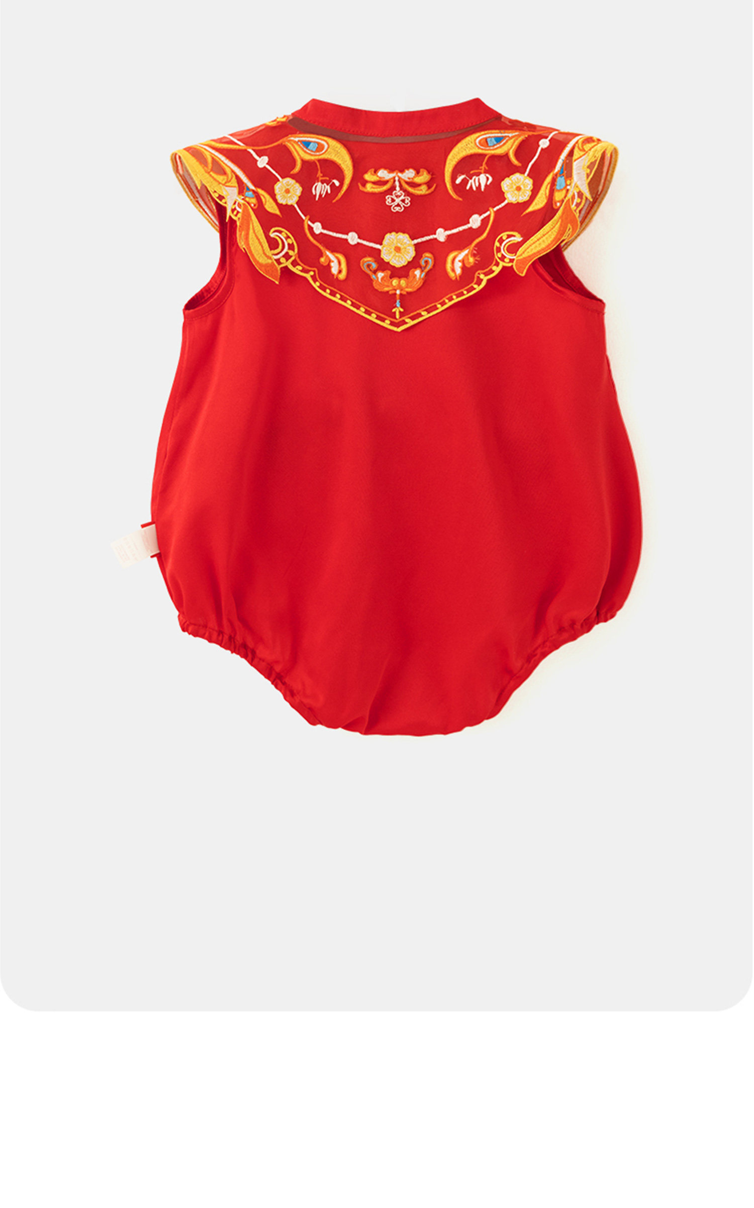 Longevity and Prosperity Mulberry Silk Romper for Baby Girls, New Chinese Style Spring and Summer Full Moon and Hundred Days Clothing, One-Year-Old Baby — 22