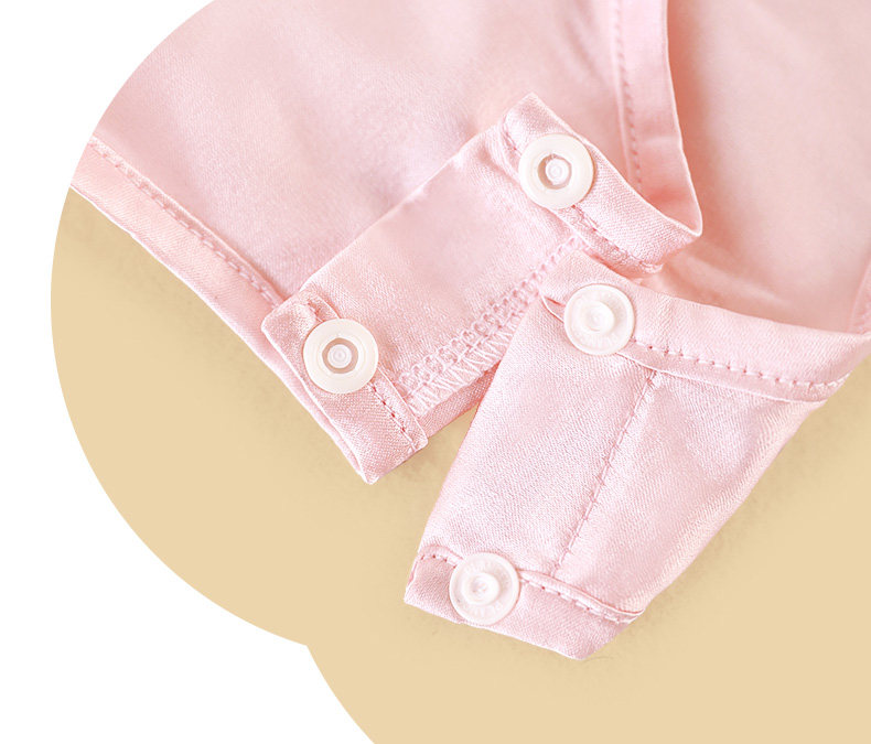 Longevity and Prosperity Mulberry Silk Romper for Baby Girls, New Chinese Style Spring and Summer Full Moon and Hundred Days Clothing, One-Year-Old Baby — 11