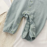 Детское хлопковое марлевое дышащее боди для новорожденных, детская пижама для выхода на улицу